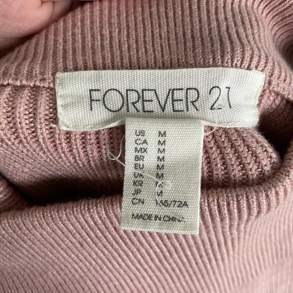 Loved, in Great Condition, Pink Knitted Forever21 Knee Length Skirt size M - Picture 4 of 4